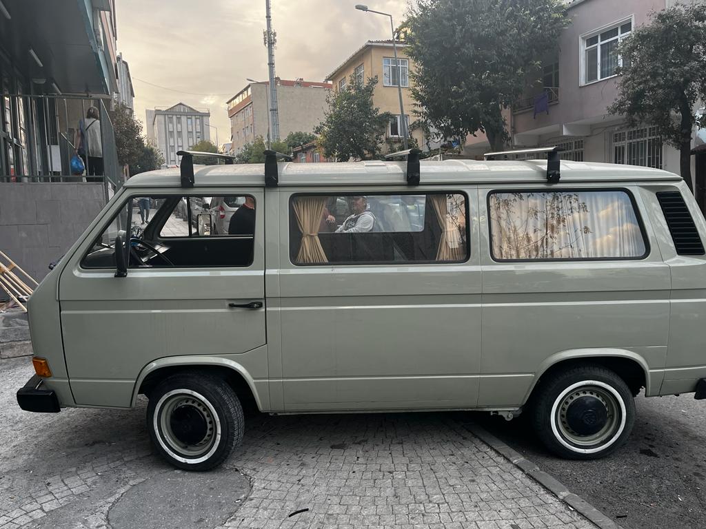 For Volkswagen Transporter T3 1980-1990 Roof Rack Cross Bars Rain Gutters Black 3 QTY