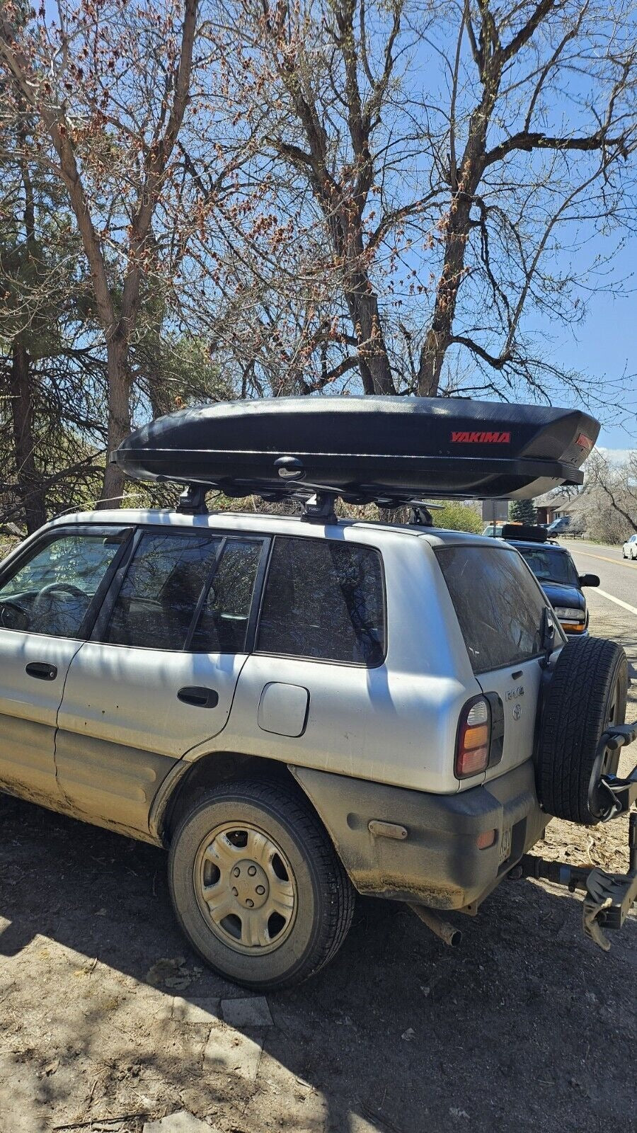 For Toyota Rav 4 1994-2006 Roof Rack Cross Bars Fix Point Pro 6 Alu Black