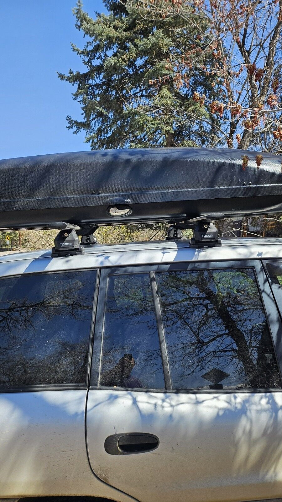 For Toyota Rav 4 1994-2006 Roof Rack Cross Bars Fix Point Pro 6 Alu Black