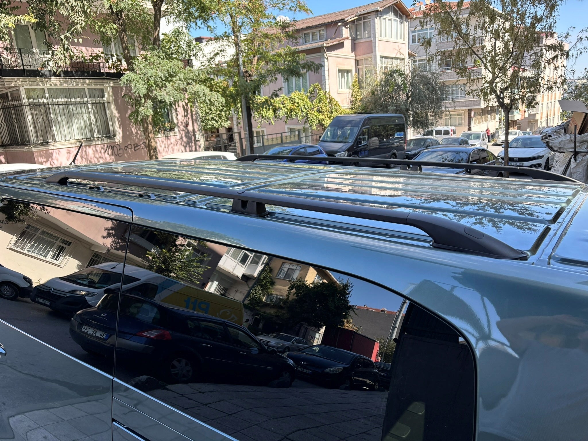 For Fiat Ulysse Roof Rack Rails - Black
