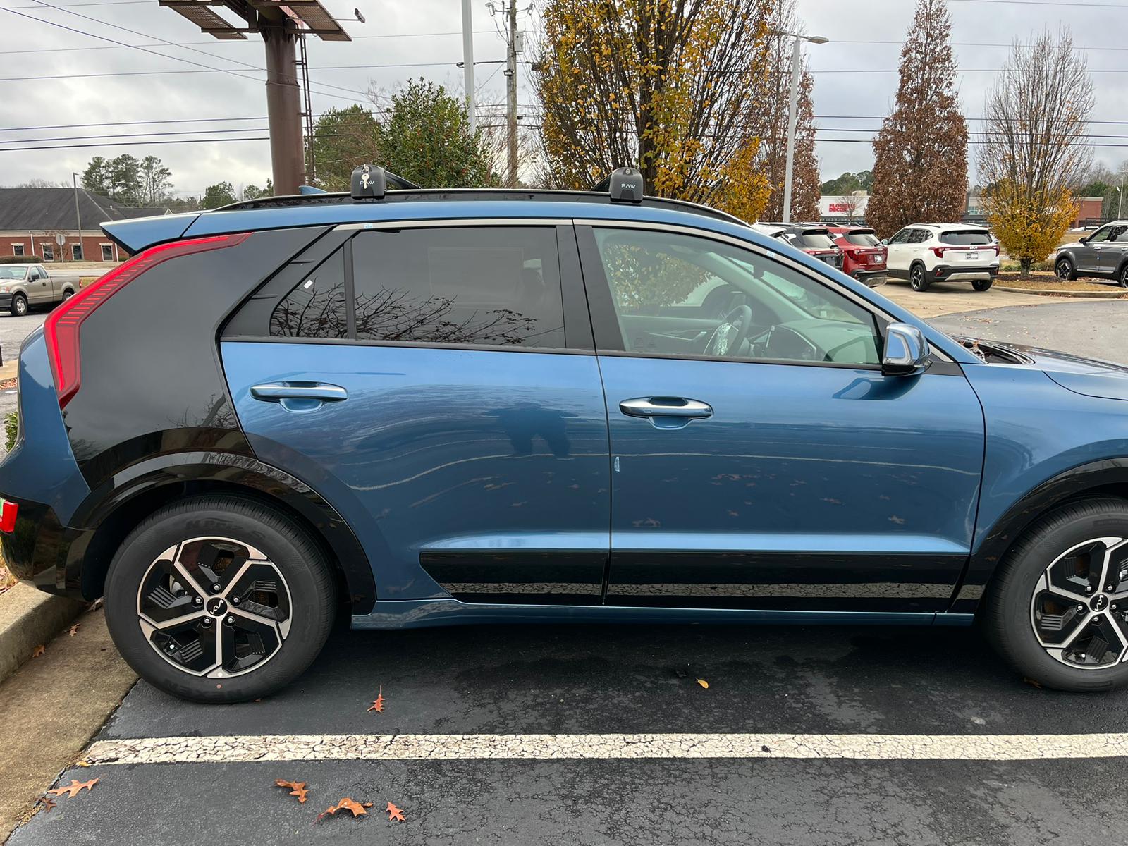 For Kia Niro 2017-Up Roof Rack Cross Bars Flush Rail Alu Silver