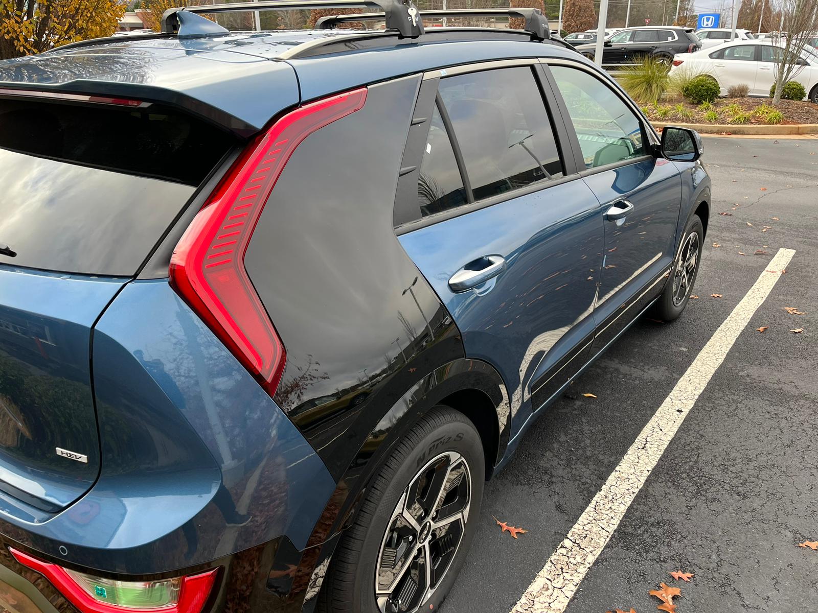 For Kia Niro 2017-Up Roof Rack Cross Bars Flush Rail Alu Silver