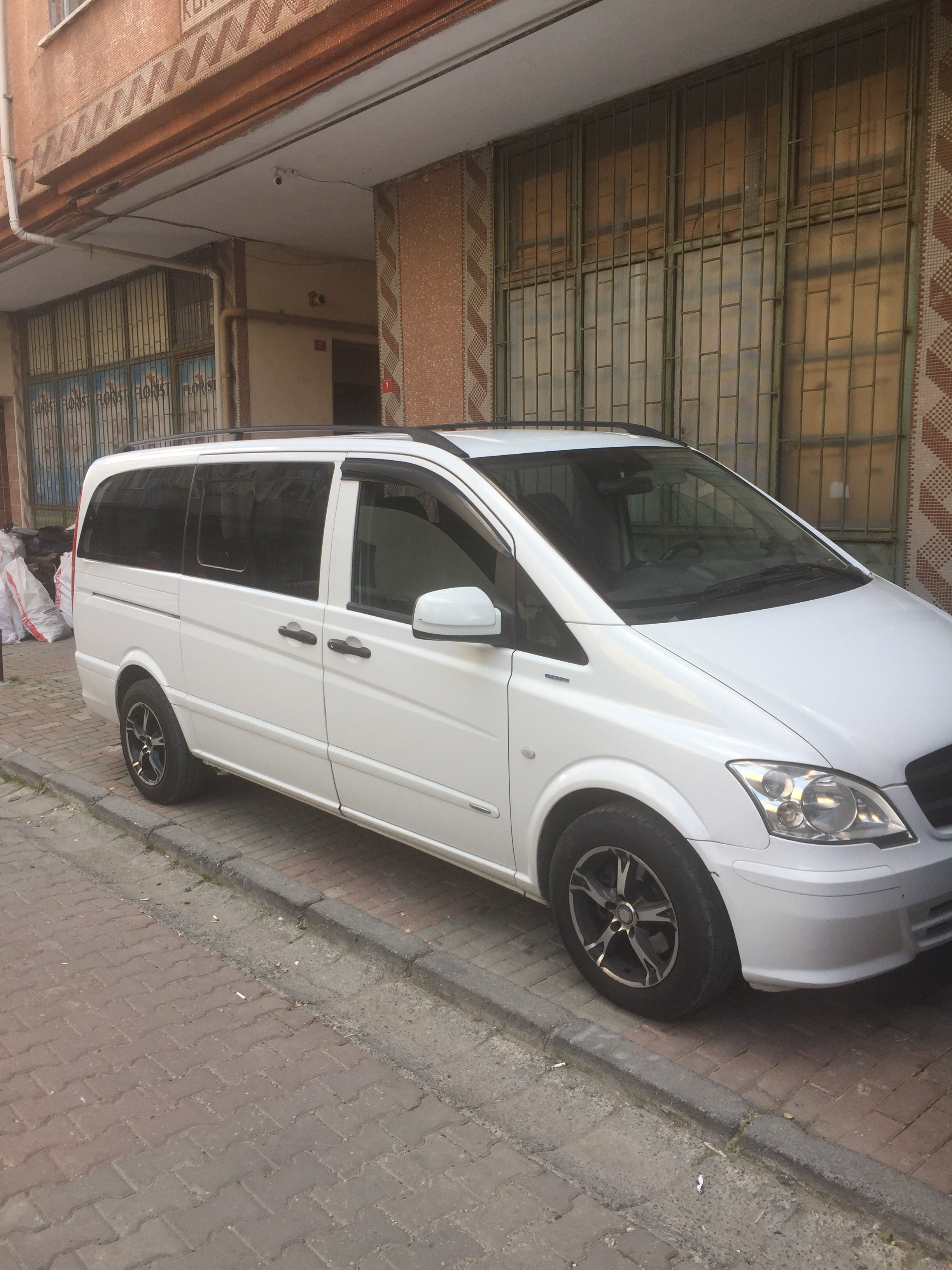 For Mercedes Vito W638 Roof Side Rails Alu LWB 1996-2003 Silver