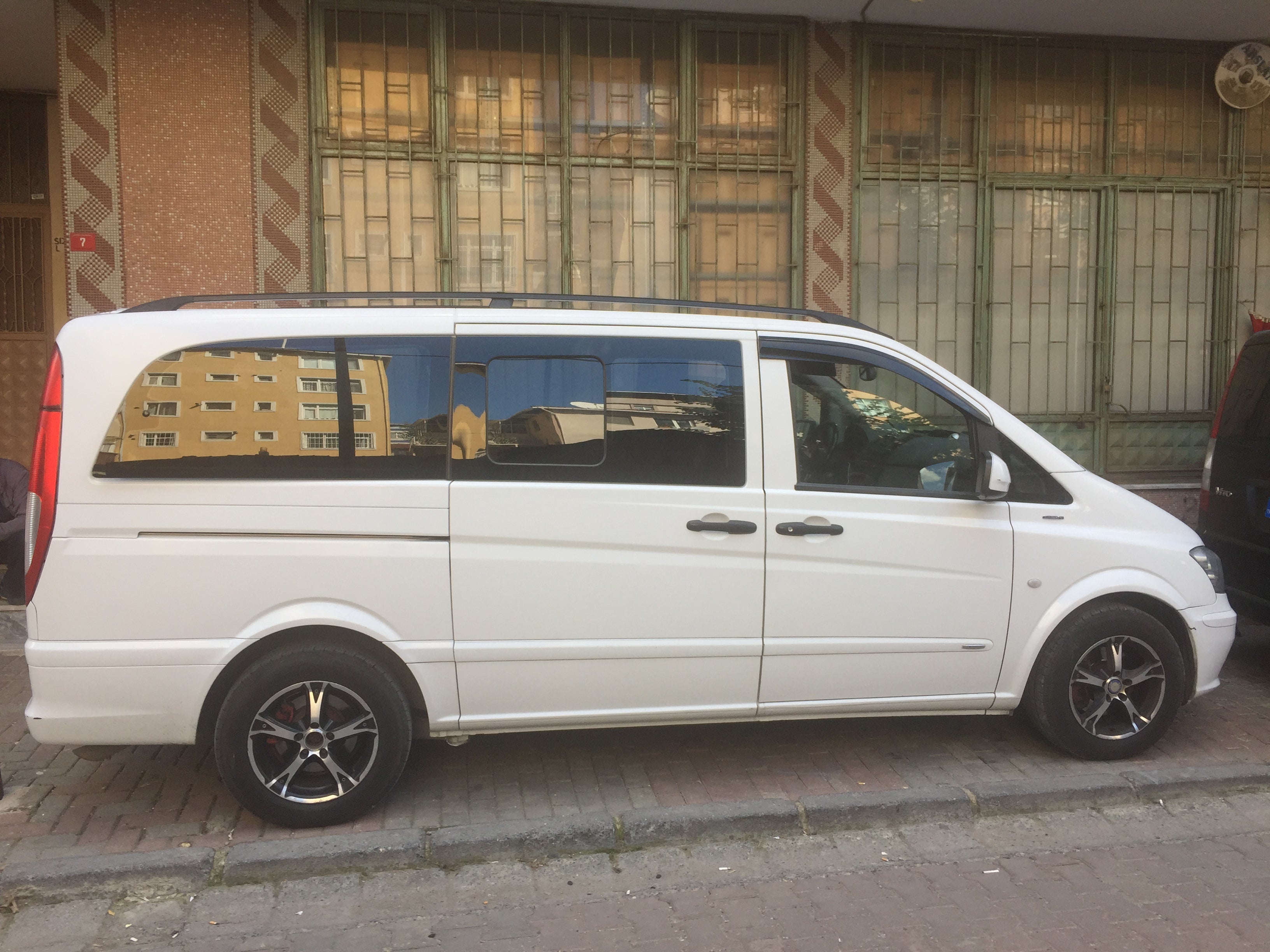 For Mercedes Vito W639 Roof Side Rails Alu SWB 2003-2014 Black