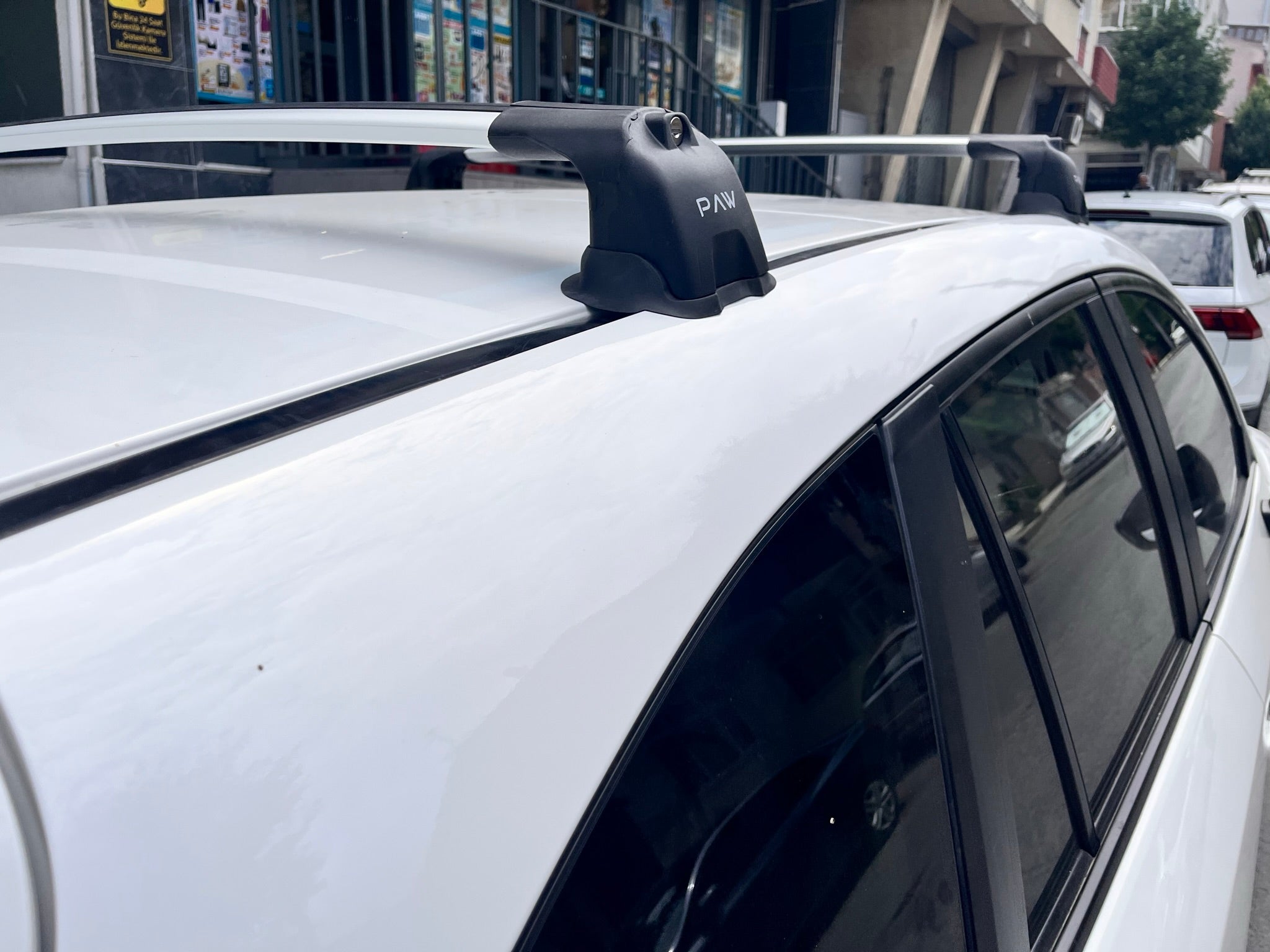 For Mazda CX 5 KF 2017-Up Roof Rack Cross Bars Fix Point Alu Silver