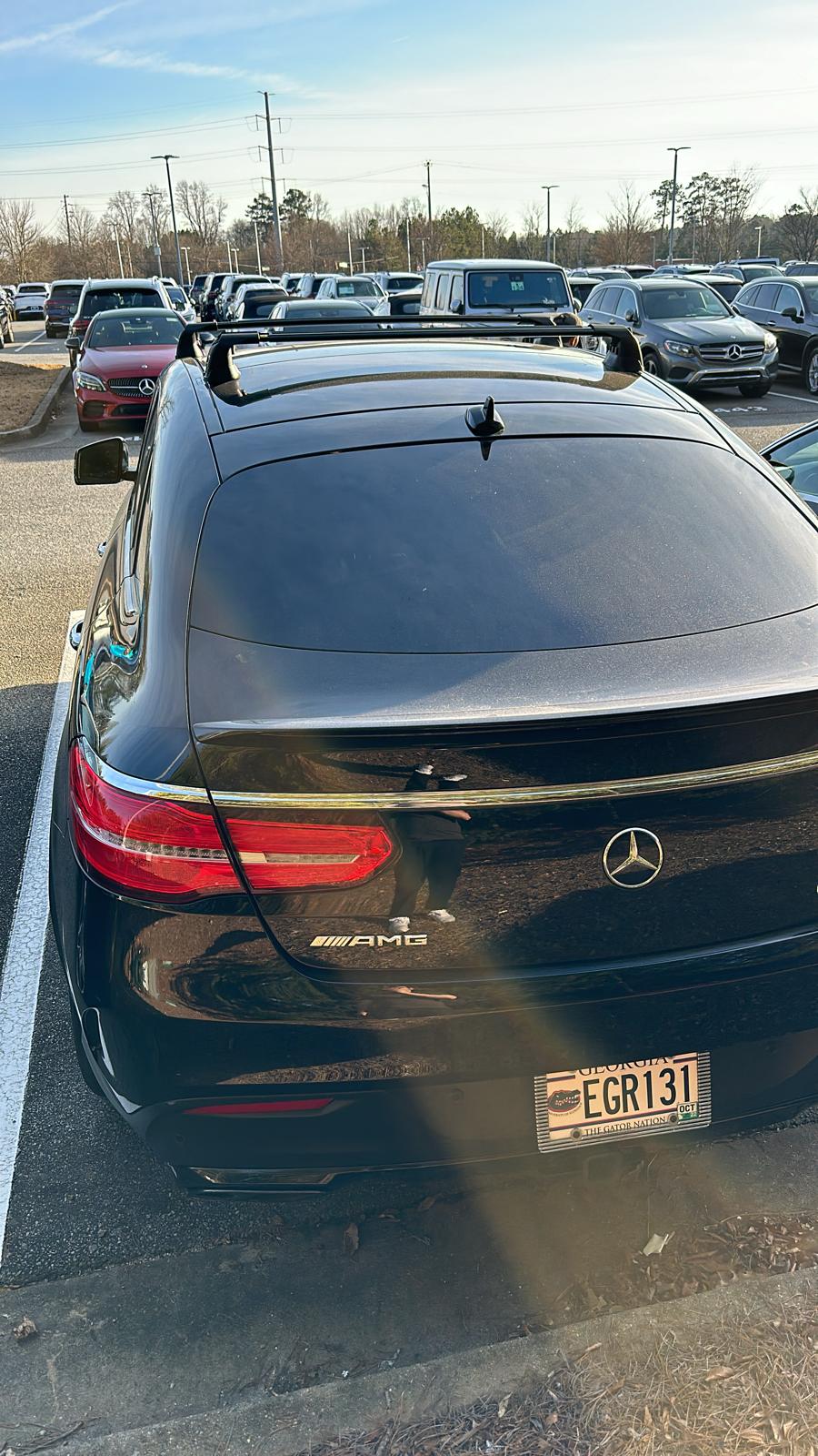 For Mercedes Benz GLC Coupe 2015-2022 Roof Rack Cross Bars Fix Point Alu Silver