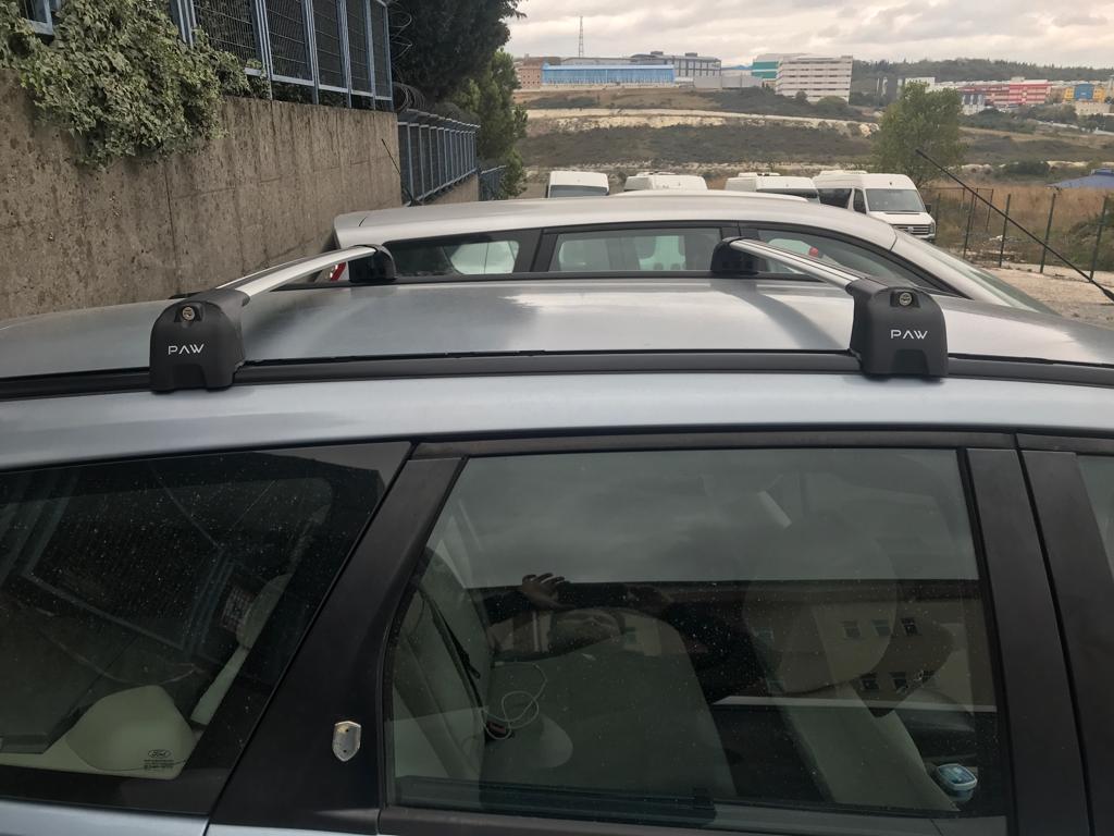 For Ford Focus Estate C346 (2008-2011) Roof Rack Cross Bars T-Track, Silver