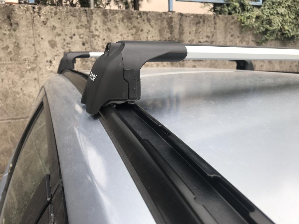 For Ford Focus Estate C346 (2008-2011) Roof Rack Cross Bars T-Track, Silver