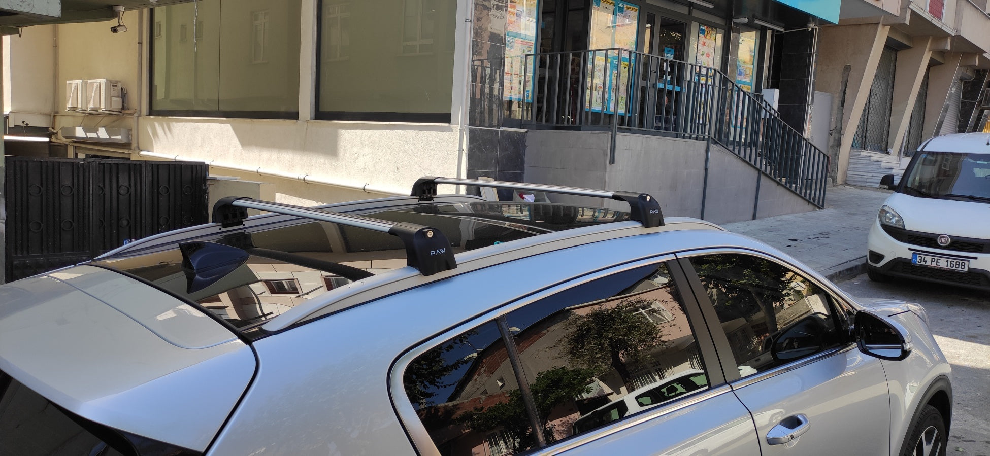 For Kia Sportage 2016-2022 Roof Rack Cross Bars Flush Rail Alu Black