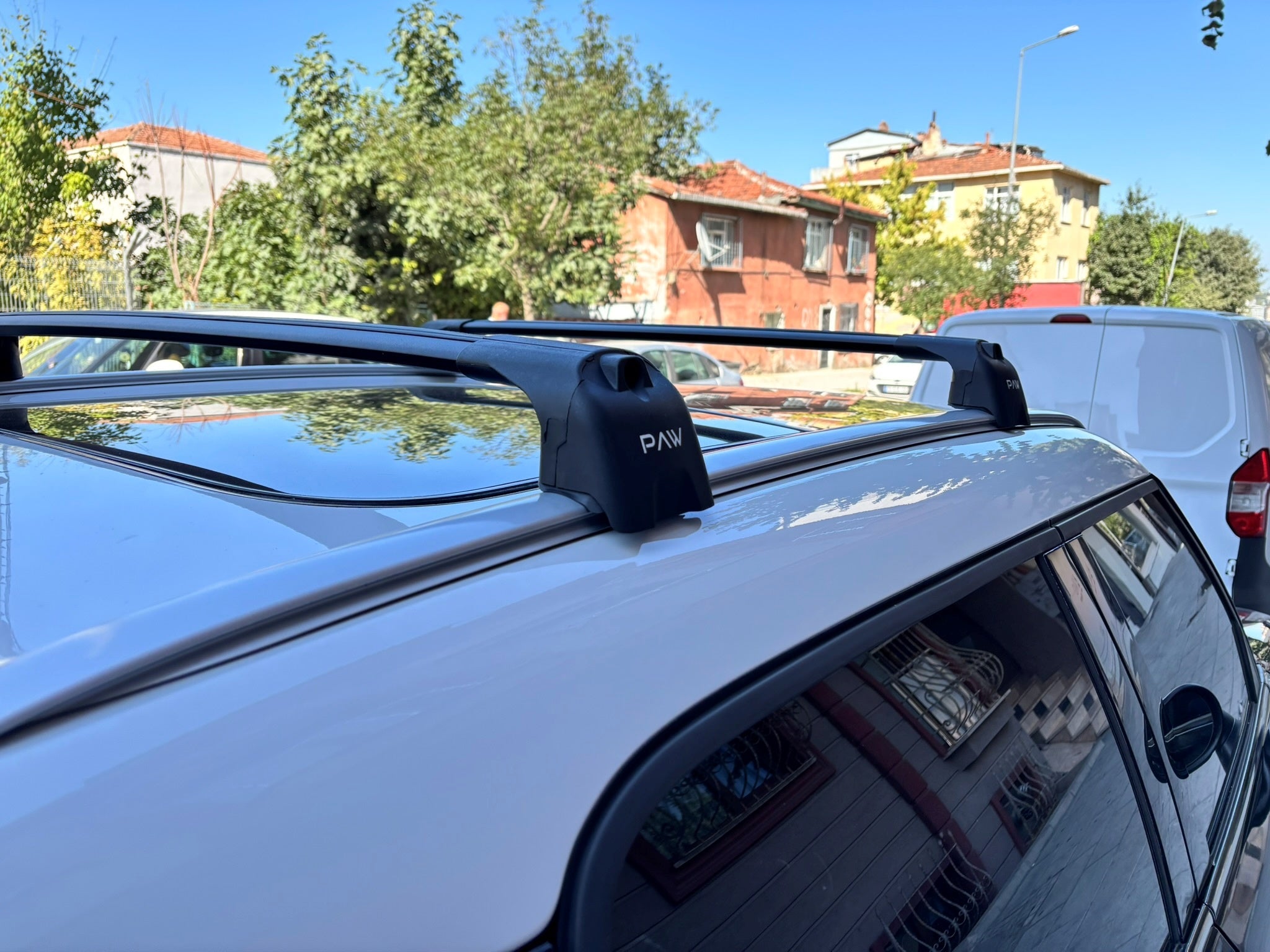 For Mini Countryman R60 2010-2016 Roof Rack Cross Bars Metal Bracket Flush Rail Black