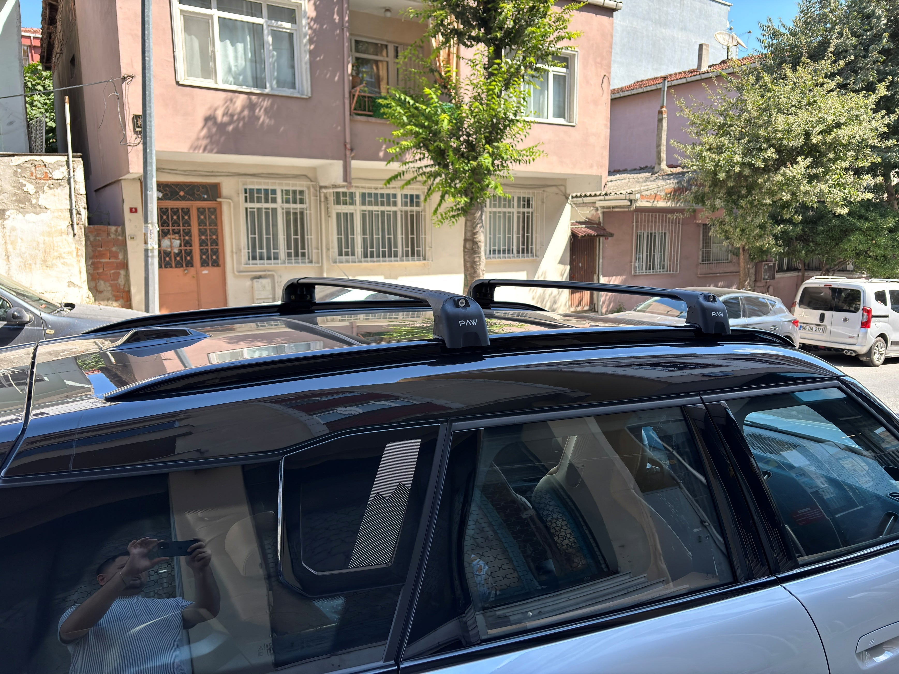 For Mini Countryman U25 2023-2025 Roof Rack Cross Bars Metal Bracket Flush Rail Black