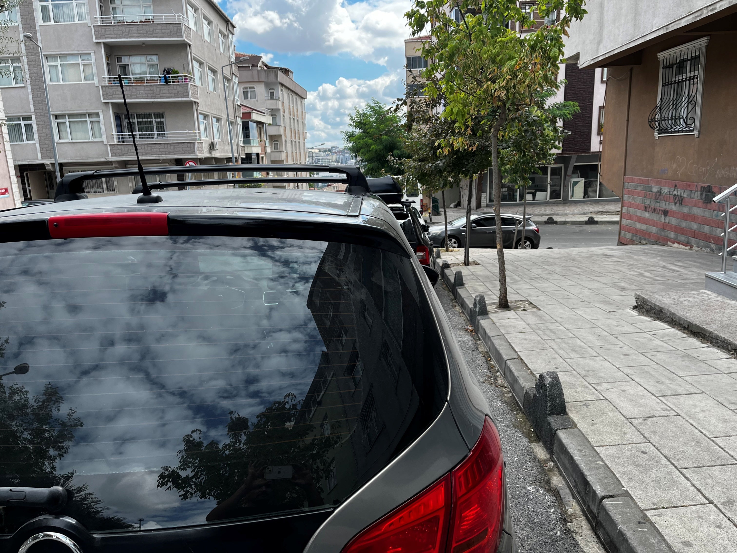 For Opel Meriva B (2014-2018) Roof Rack System Carrier Cross Bars Aluminum Black