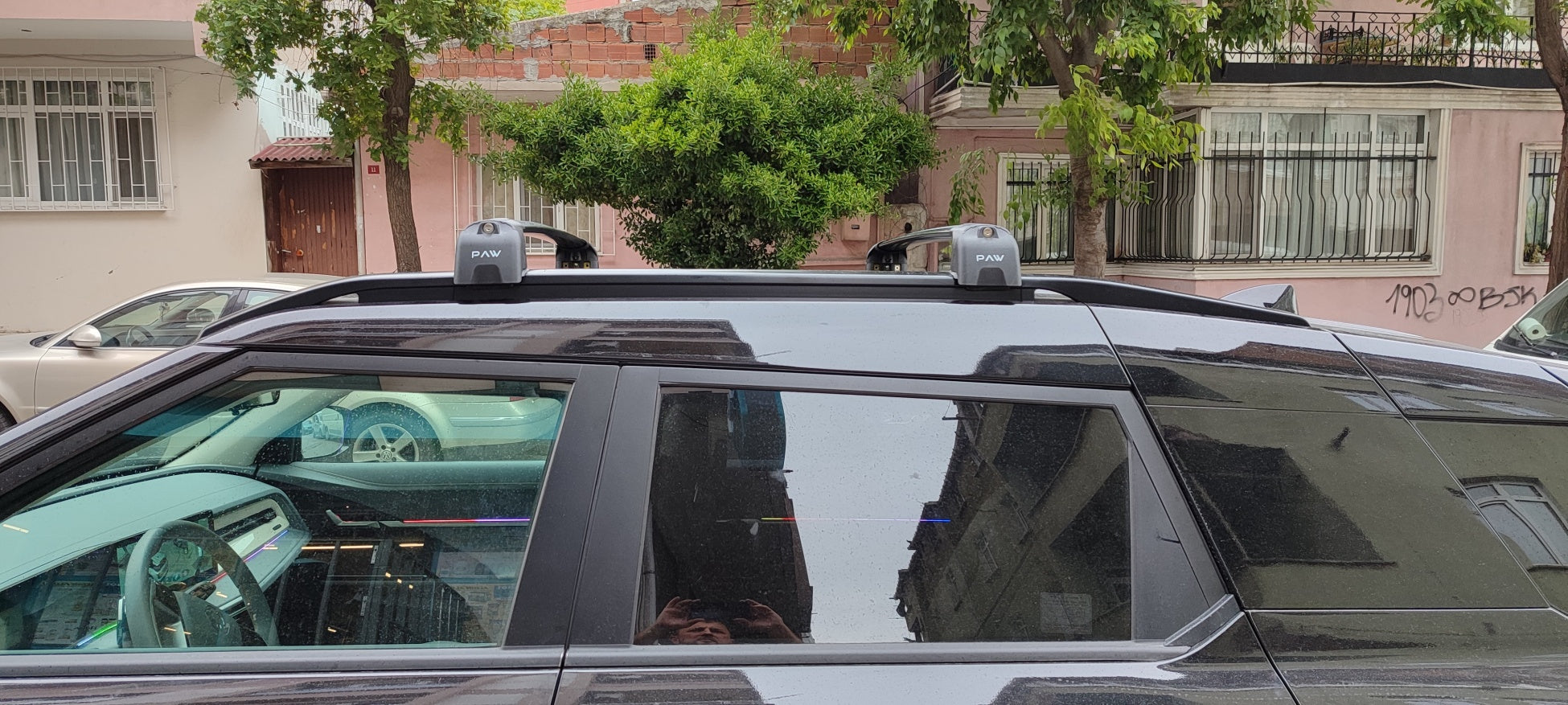 For KGM Musso EV Roof Rack System, Aluminium Cross Bar, Flush Rail, Silver
