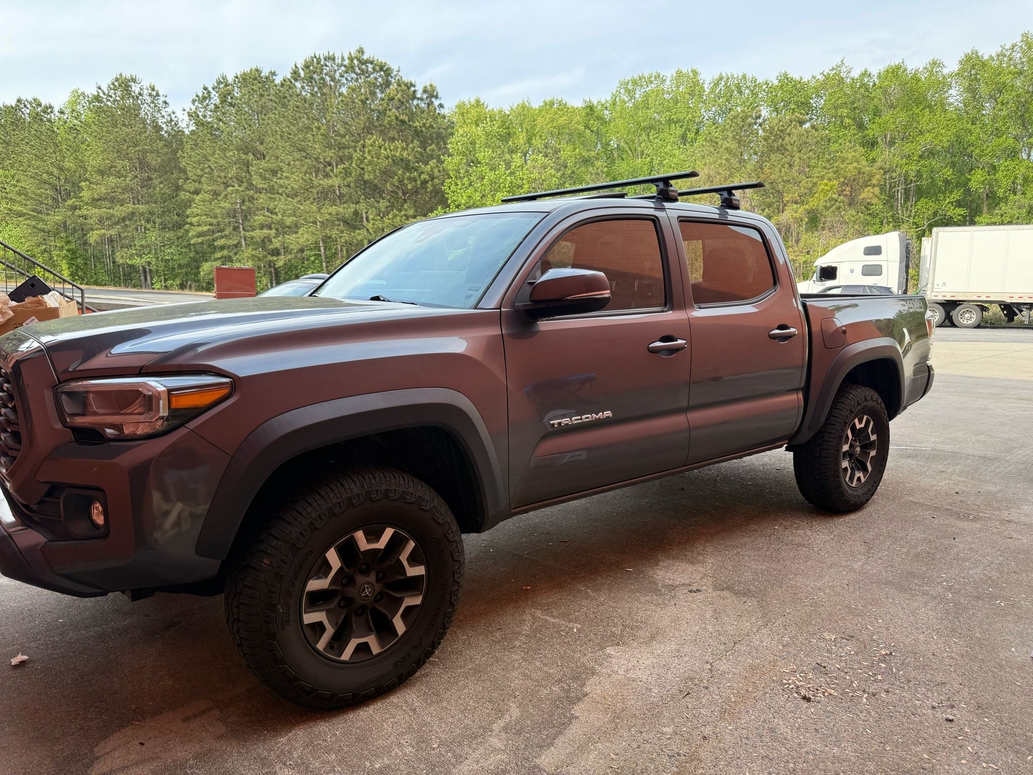 For Toyota Tacoma 2016-2023 Roof Rack Cross Bars Normal Roof Alu Black