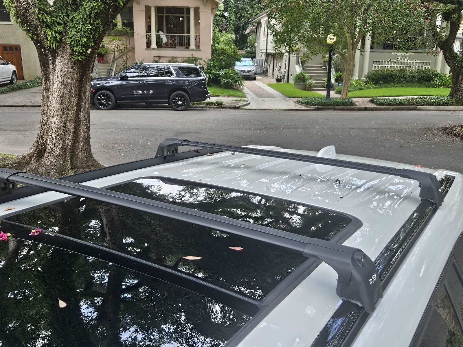For Hyundai ioniq 9 Roof Rack Cross Bars Flush Rails Alu Black