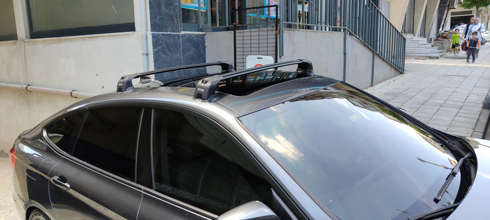 For Bmw 3 GT F34 2013-2019 Roof Rack Cross Bars Fix Point Silver