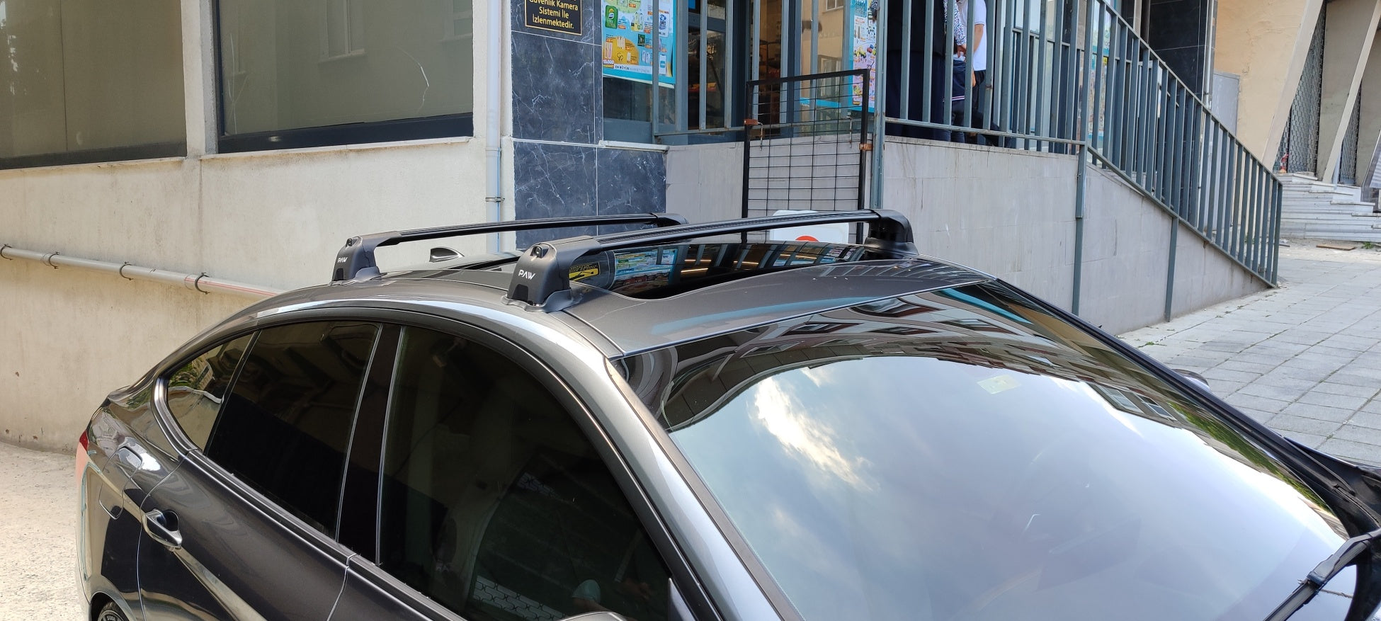 For Bmw 3 GT F34 2013-2019 Roof Rack Cross Bars Fix Point Black