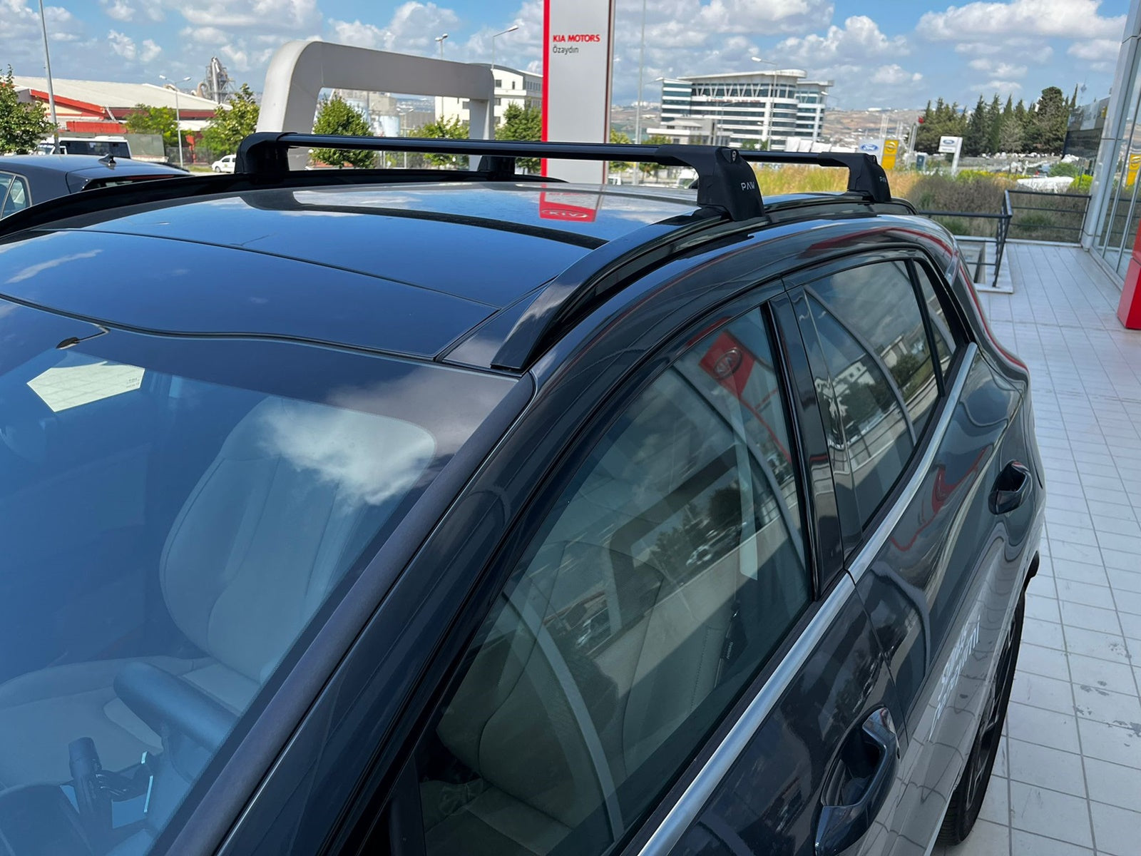 For Hyundai Kona EVA 2023-2025 Roof Rack Cross Bars Flush Rail Black