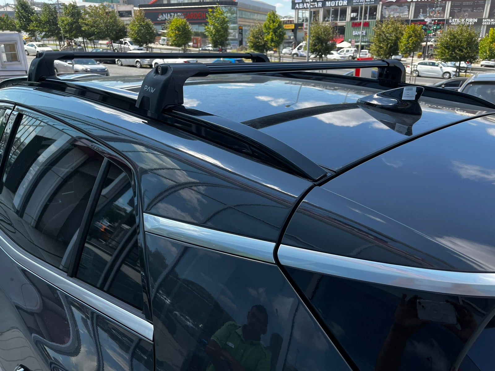For Hyundai Kona 2017-2025 Roof Rack Cross Bars Flush Rail Black
