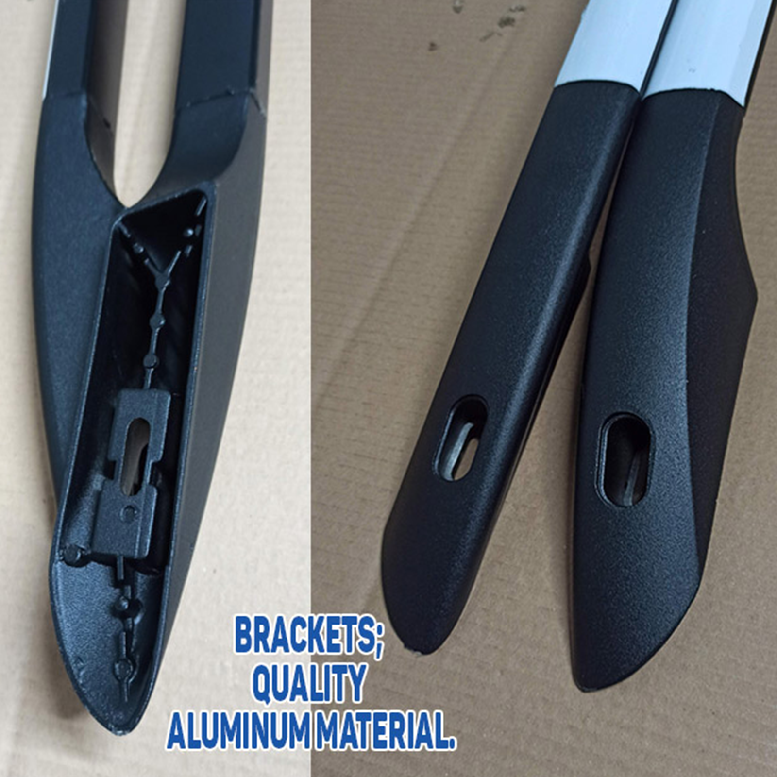 For Ford Transit Connect SWB (2024-2026) Roof Side Rails – Plus Model, Aluminum Silver
