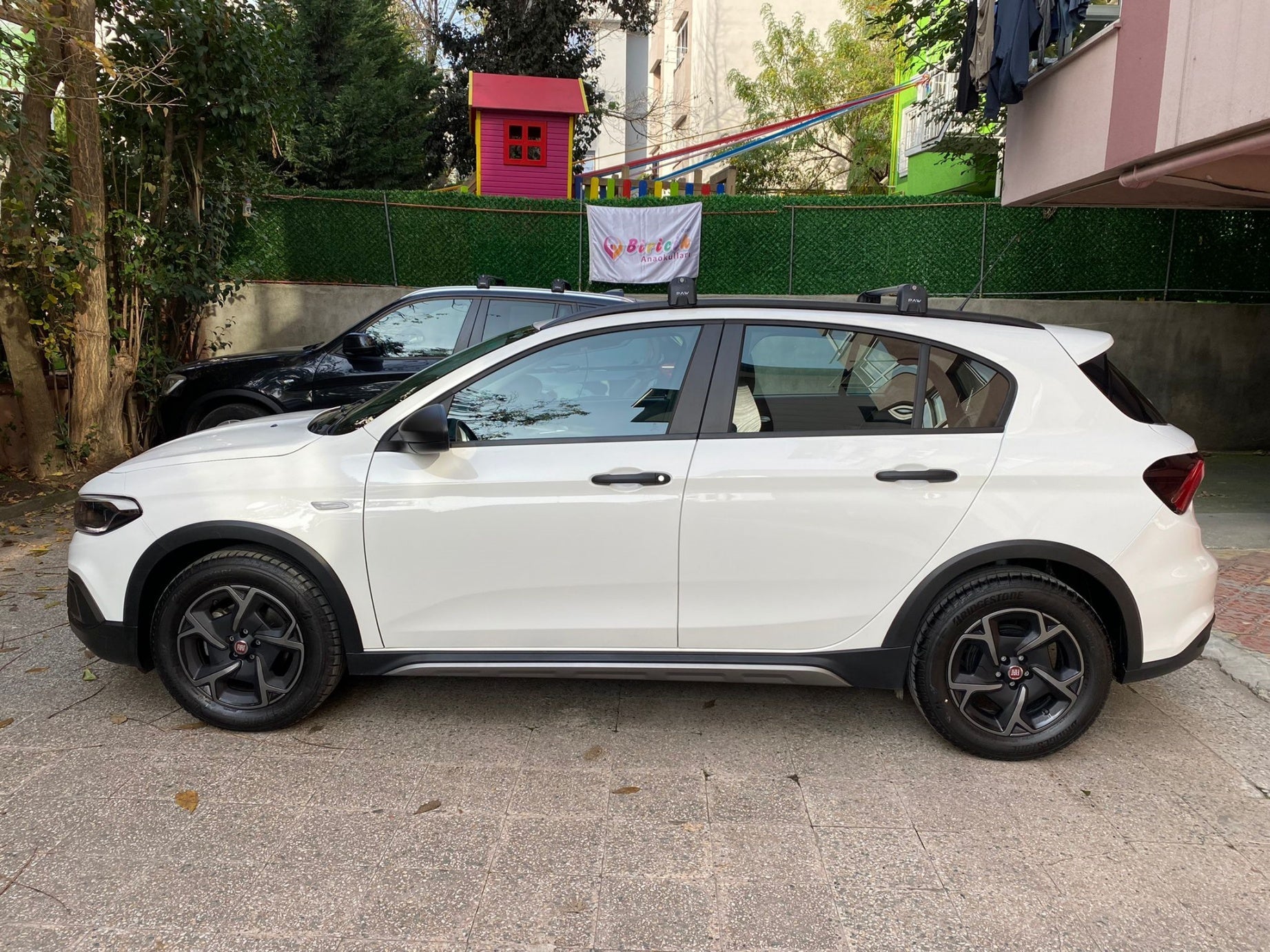 Fiat Tipo Cross Roof Rack Cross Bars Silver