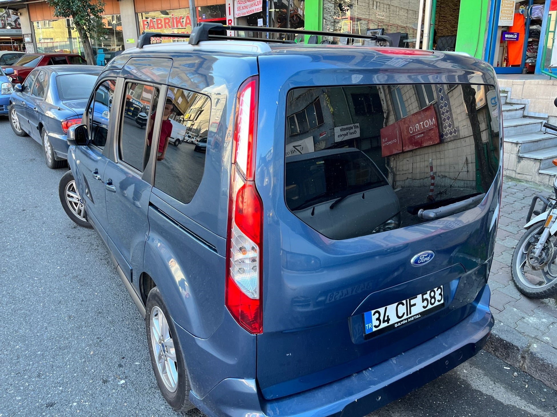 to fit Ford Transit Connect Cross Roof Rack Cross Bars Black Flush