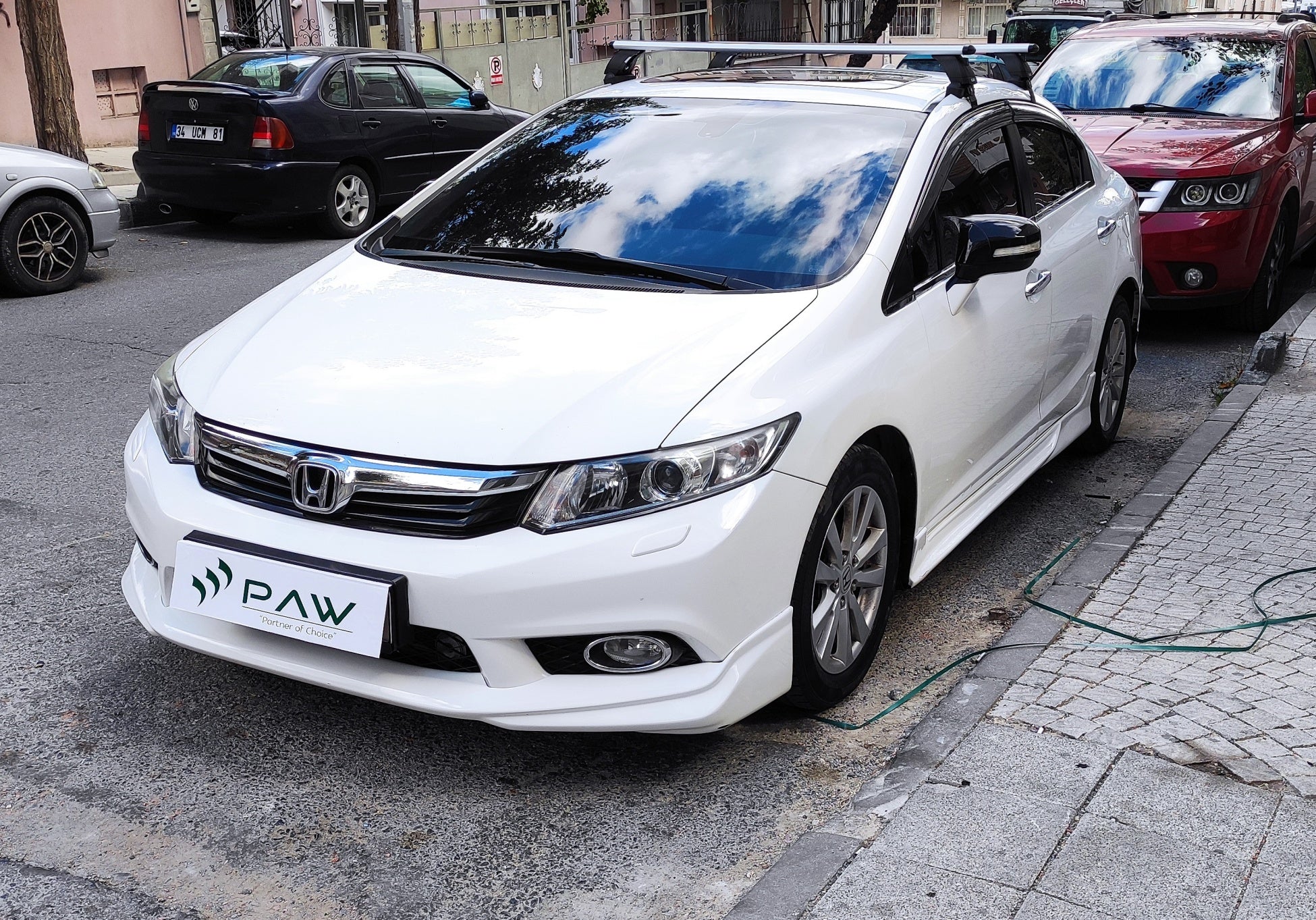 compatible with Mitsubishi Mirage G4 Sedan vehicle 2014- Up on with Normal Roof Rack Black Color Pro 4