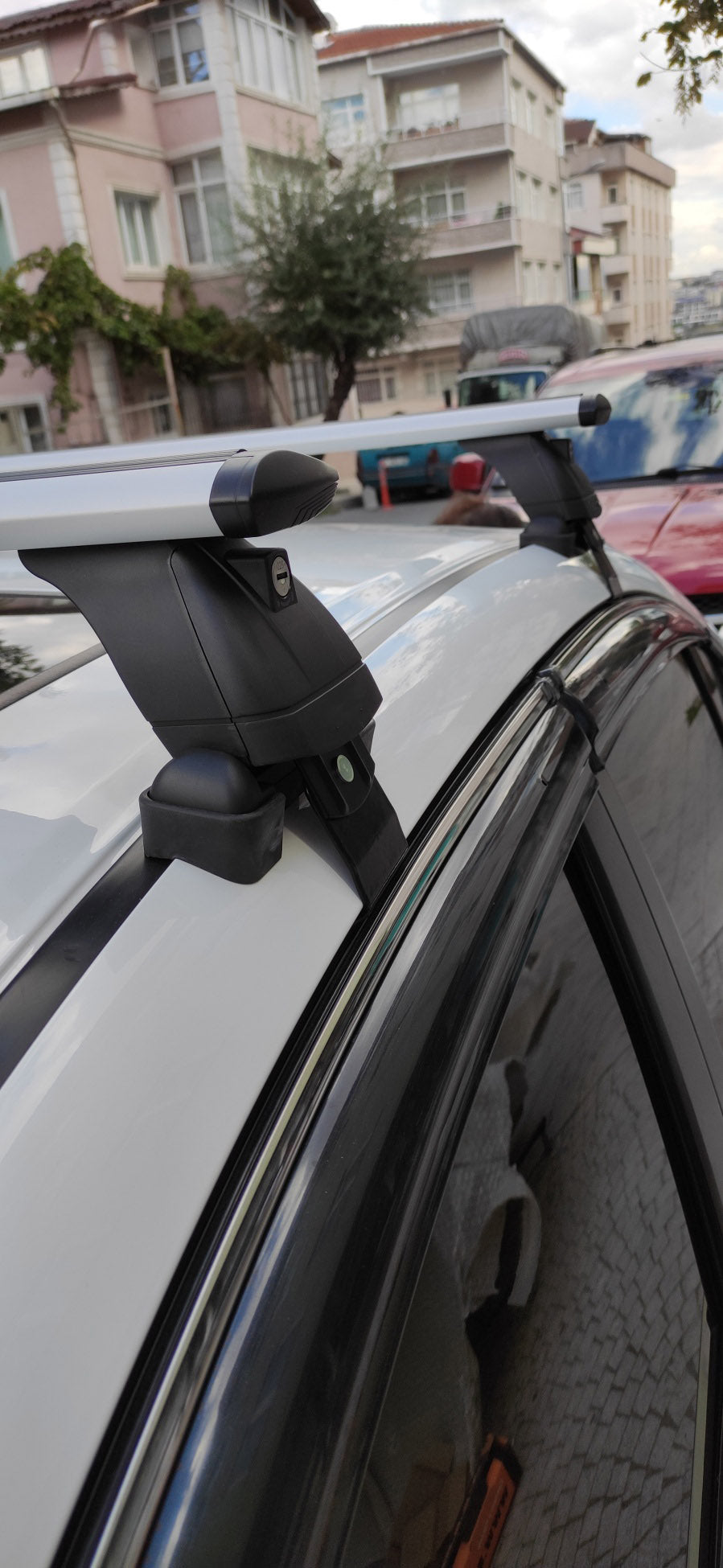compatible with Mitsubishi Mirage G4 Sedan vehicle 2014- Up on with Normal Roof Rack Black Color Pro 4