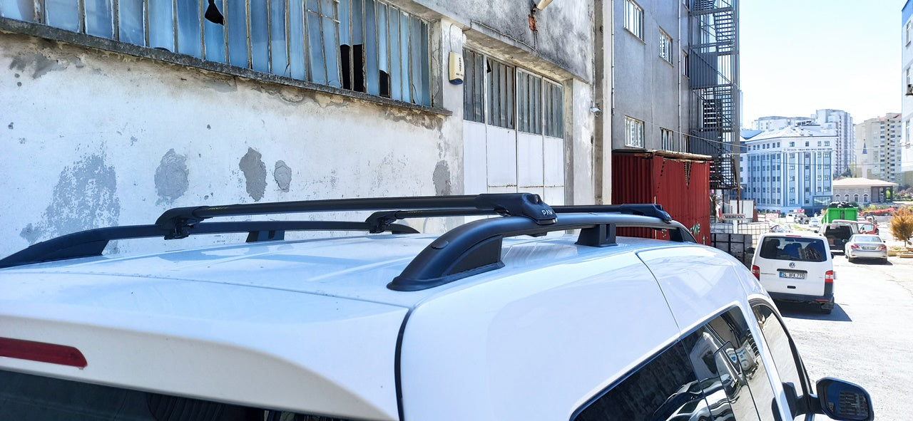 For Volkswagen Caddy III Maxi Roof Rails and Roof Rack Cross Bars Plus Full Set Silver 2003-2019