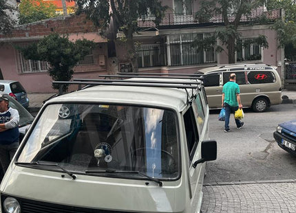 For Volkswagen Transporter T3 1980-1990 Roof Rack Cross Bars Rain Gutters Silver