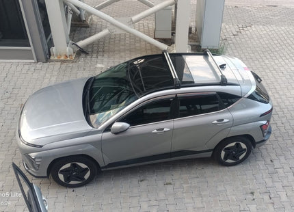 For Hyundai Bayon (2021-2025) Roof Rack Cross Bars Flush Rail, Black