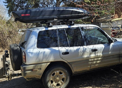 For Toyota Rav 4 2000-2006 Roof Rack Cross Bars Fix Point Silver