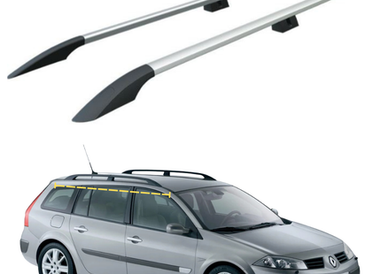 Renault Megane 2 Wagon (2002-2009) Aluminium Roof Side Rails Plus