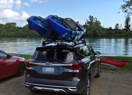 For Kia Seltos Roof Rack Cross Bars Flush Rail Alu Silver