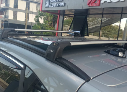 For Hyundai Bayon (2021-2025) Roof Rack Cross Bars Flush Rail, Black