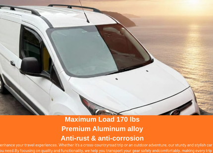 For Volkswagen ID. Buzz LWB L2 Roof Side Rails Ultimate Style Alu Black
