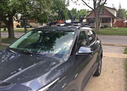 For Kia Seltos Roof Rack Cross Bars Flush Rail Alu Silver