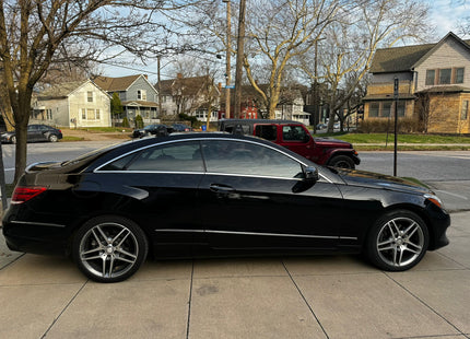 For Mercedes Benz E Coupe Roof Rack Cross Bars Fix Point Alu Black C207 2010-18