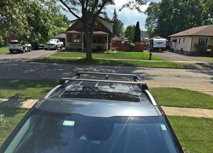 For Kia Seltos Roof Rack Cross Bars Flush Rail Alu Black