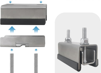 ProMaster, Boxer, Jumper, Ducato Roof Mount Kit / 304 Grade Stainless steel mushroom head adapter