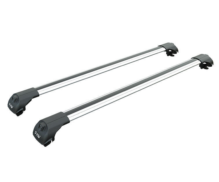 For Volkswagen Tiguan 2016--> Roof Rack System, Aluminium Cross Bar, Metal Bracket, Raised Rail, Silver