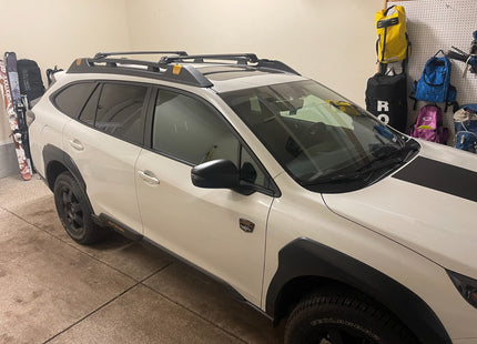 For Subaru Outback Wilderness Roof Rack Cross Bars Metal Bracket Raised Rail Alu Silver 2021-Up