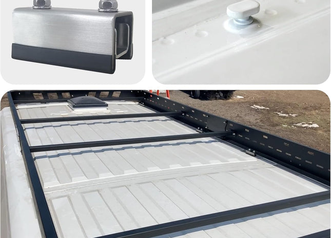 ProMaster, Boxer, Jumper, Ducato Roof Mount Kit / 304 Grade Stainless steel mushroom head adapter