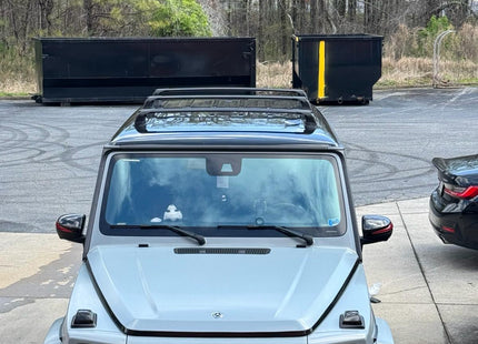 For Mercedes G W464 2018-2025 Roof Rack Cross Bars Fix Point Alu Black 3 Qty