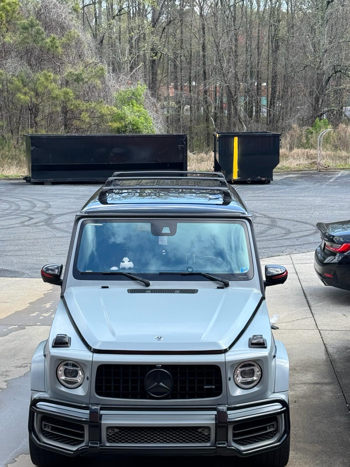 For Mercedes G W464 Roof Rack Cross Bars Fix Point Alu Silver 2018-Up