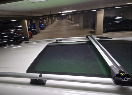 For Volkswagen ID. Buzz LWB L2 Roof Side Rails and Roof Rack Cross Bars Black