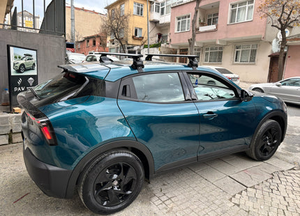 For Alfa Romeo Junior Roof Rack System, Aluminium Cross Bar, Normal Roof, Silver