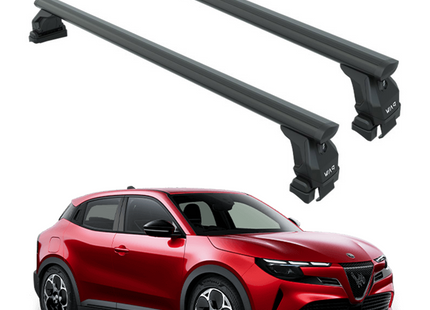 For Alfa Romeo Junior Roof Rack System, Aluminium Cross Bar, Normal Roof, Black