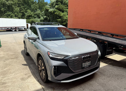 For Audi Q4 Roof Rack Cross Bars Flush Rails, Paw Pro 2, Silver