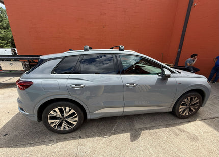 For Audi Q4 Roof Rack Cross Bars Flush Rails, Paw Pro 2, Black